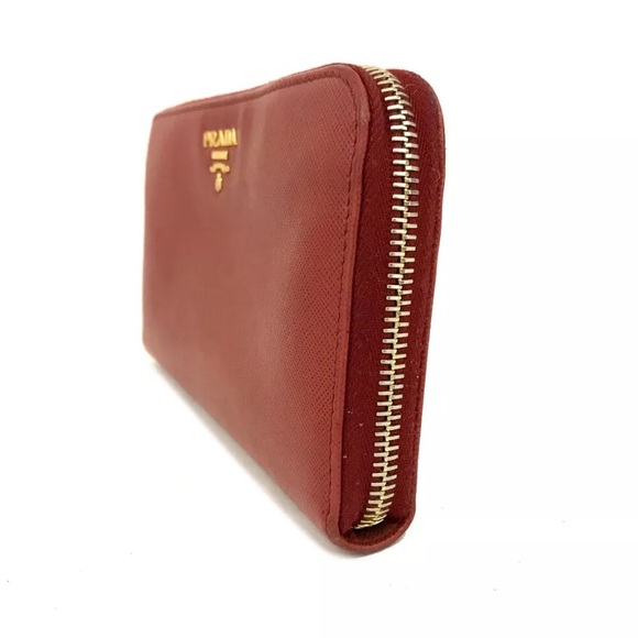 PRADA Saffiano Leather Zip Around Long Wallet/9Y1006 - Picture 10 of 14